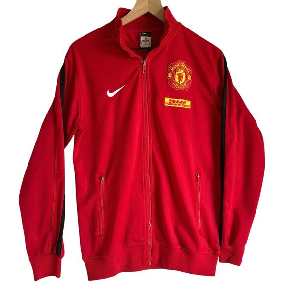 Nike Manchester United Full Zip 2 Pockets Track Jacket Men Size Medium - Picture 1 of 12